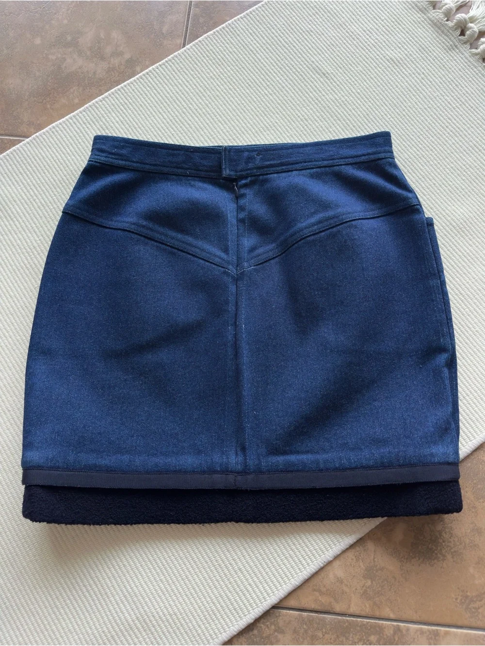 Vintage 80s CHANEL BOUTIQUE Denim Mini Skirt